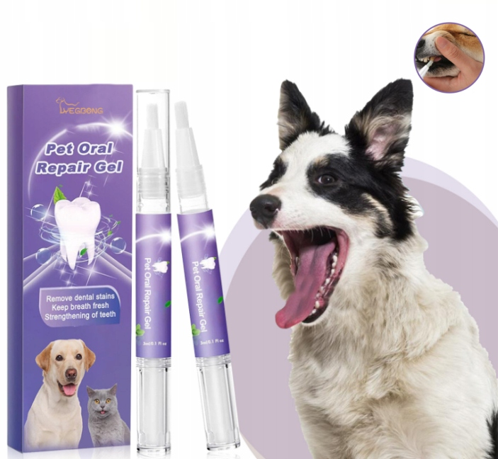 Pet Oral Repair Gel – Gel pro obnovu ústní dutiny domácích zvířat 2 ks