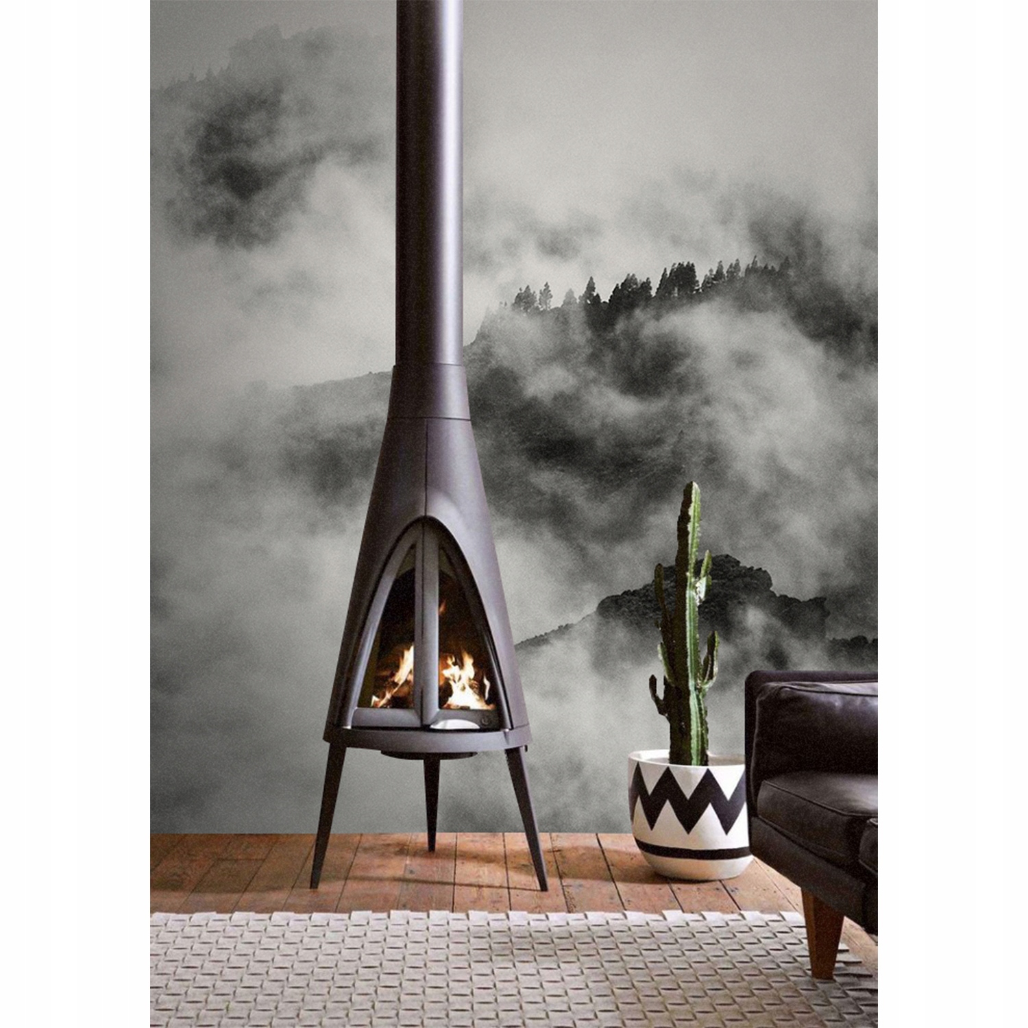 

Samoprzylepna fototapeta Mglisty las 208x146 cm