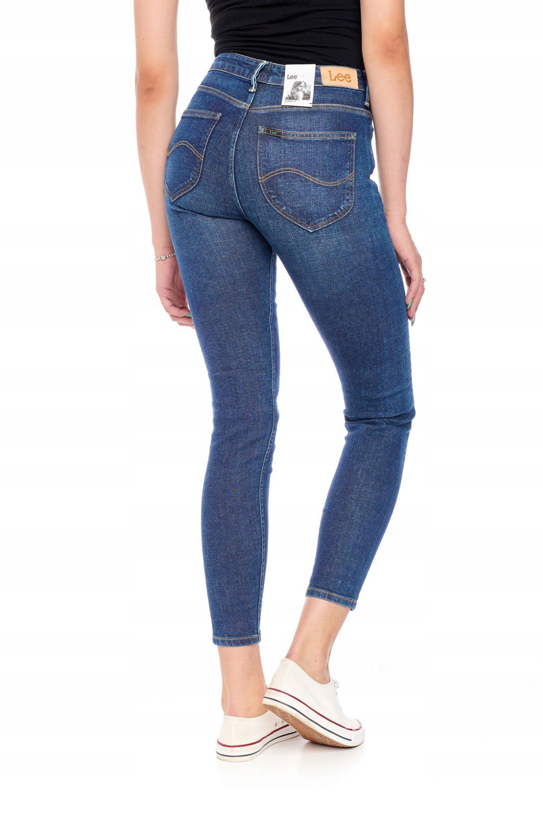 Dámské úzké nohavice džíny Lee Scarlett High Dark Vintage L626LYPH 24/31