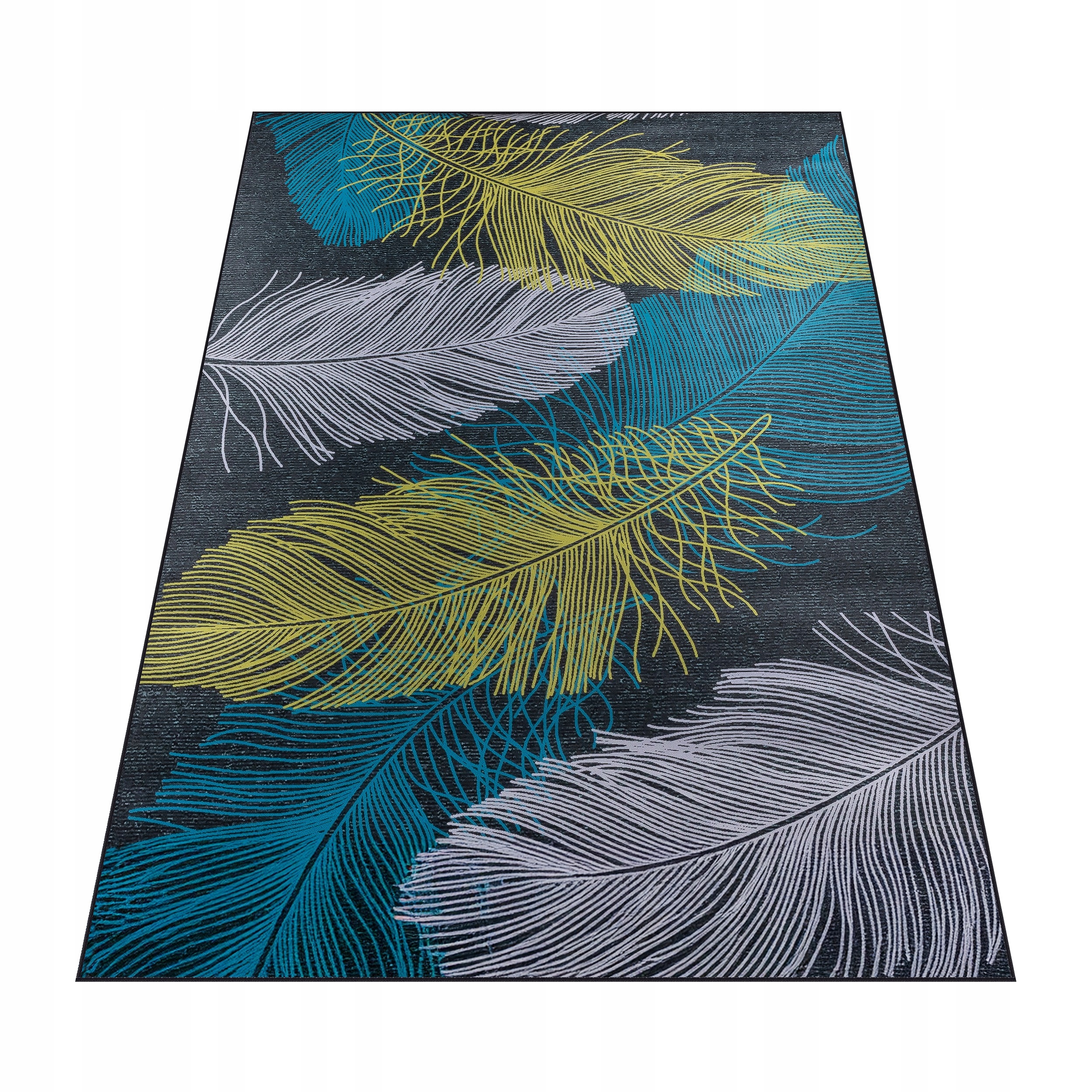 Koberec 120X170 Barevné Peří Do Obývacího Pokoje Ložnice, Protiskluzový, Módní