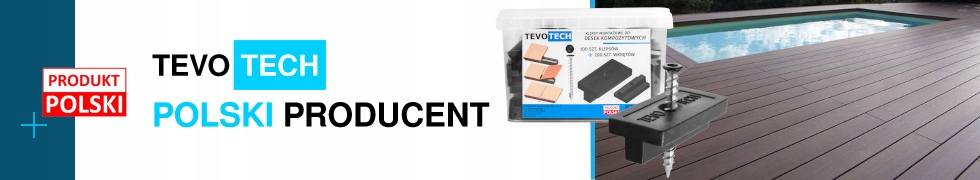 KLIPSY MONTAŻOWE STARTOWE DO DESEK TARASOWYCH KOMPOZYTOWYCH 10SZT Stan opakowania oryginalne