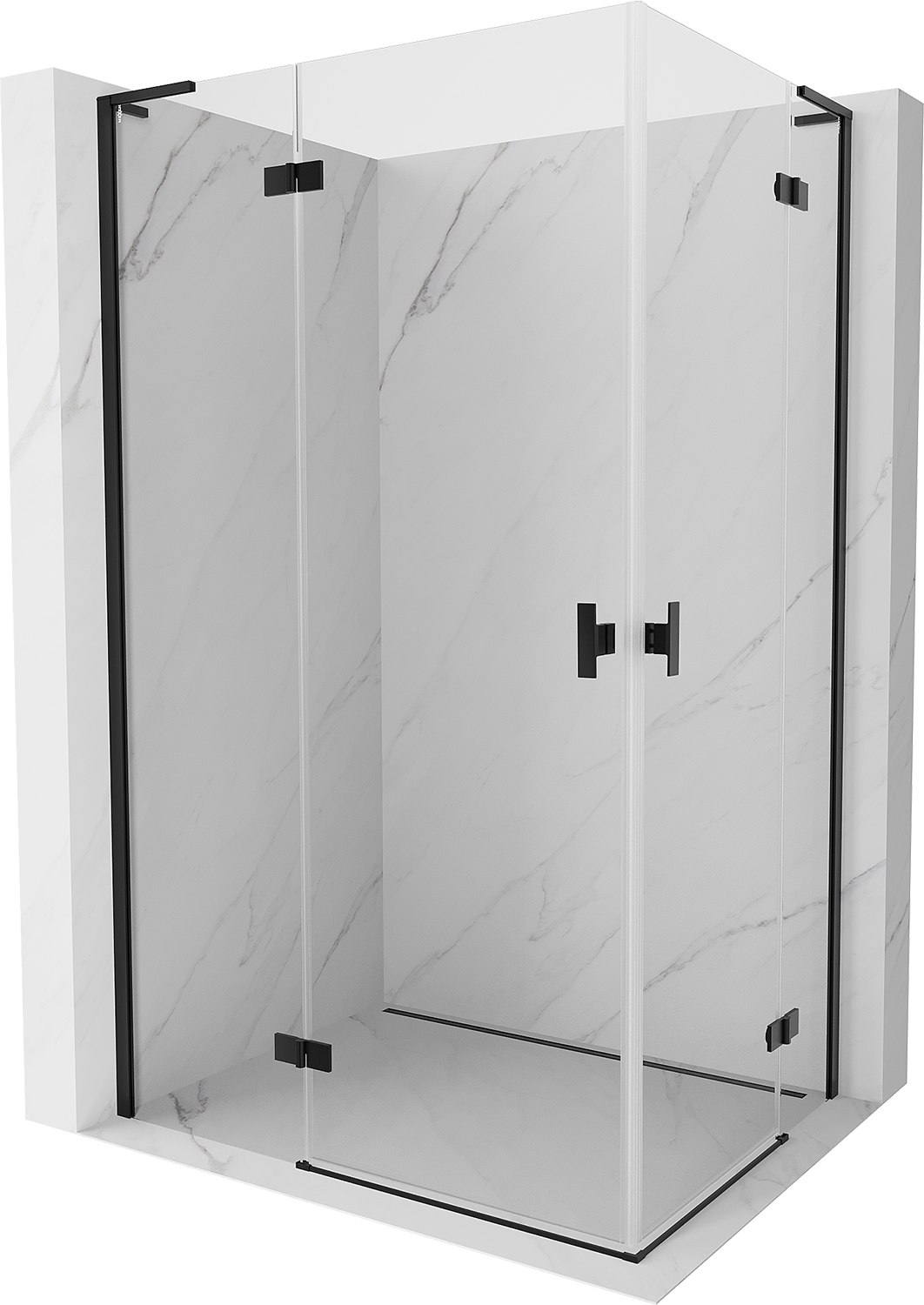 Mexen Mist-h L Duo Kabina Prysznicowa 90X105 CM Transparent Czarna