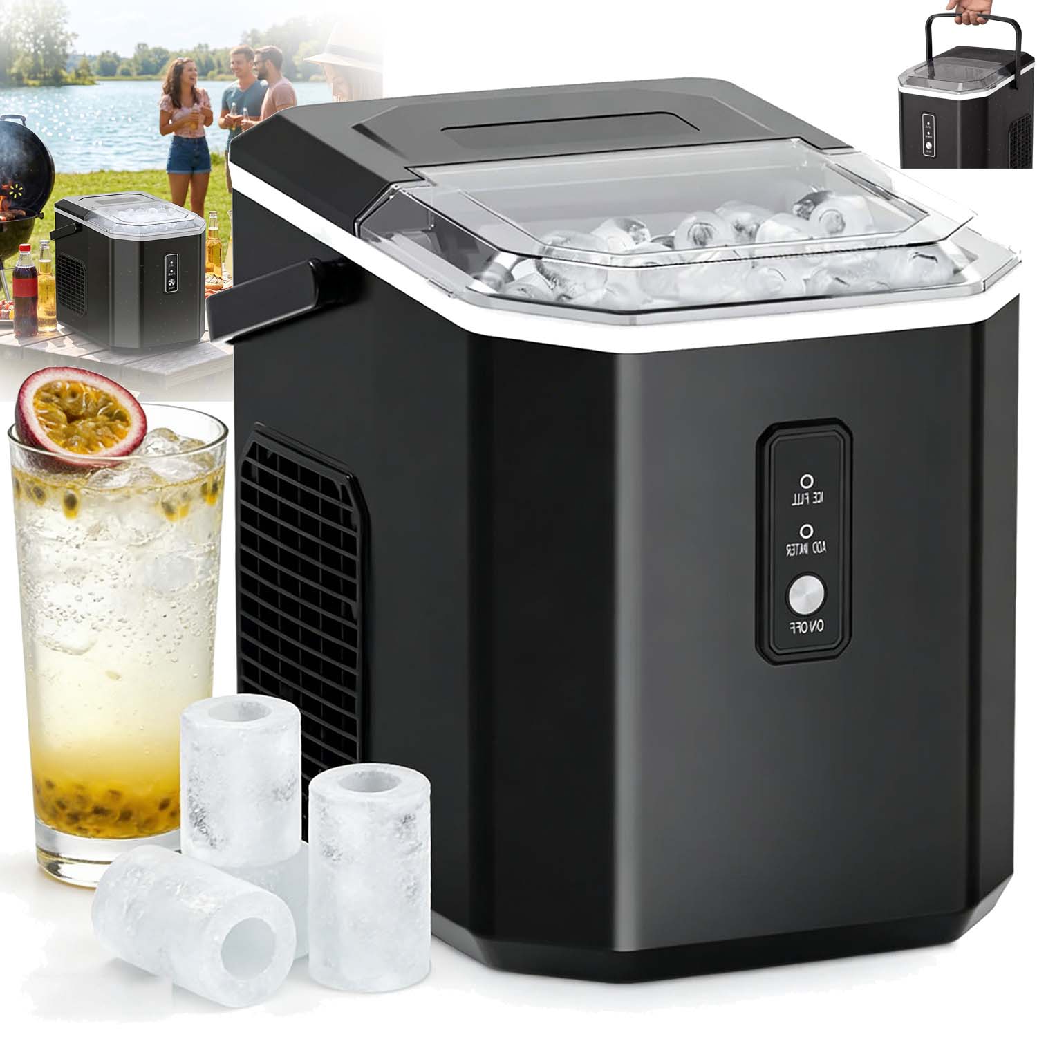 Domácí Automat Na Výrobu Ledových Kostek 12 Kg