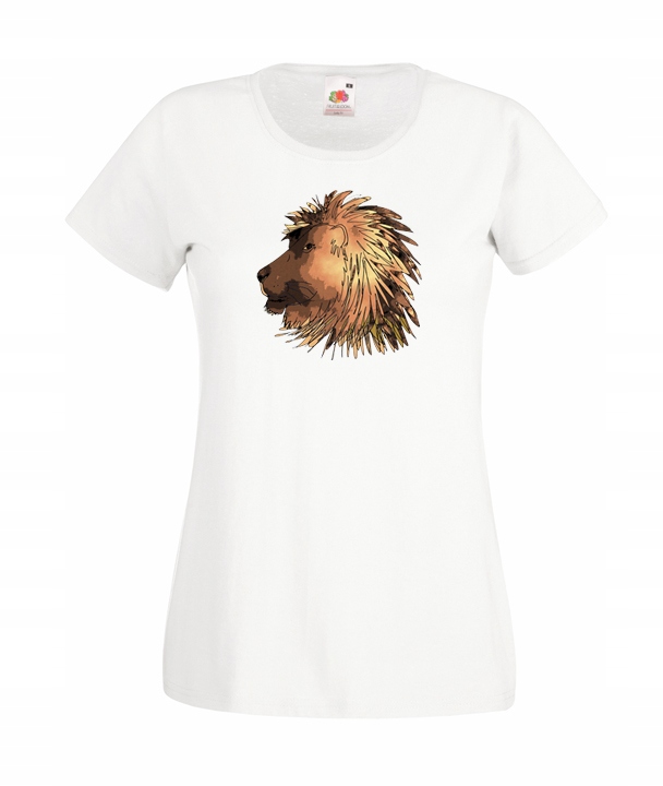 

L Koszulka Damska Lew Artystyczna Z Lwem Wzory