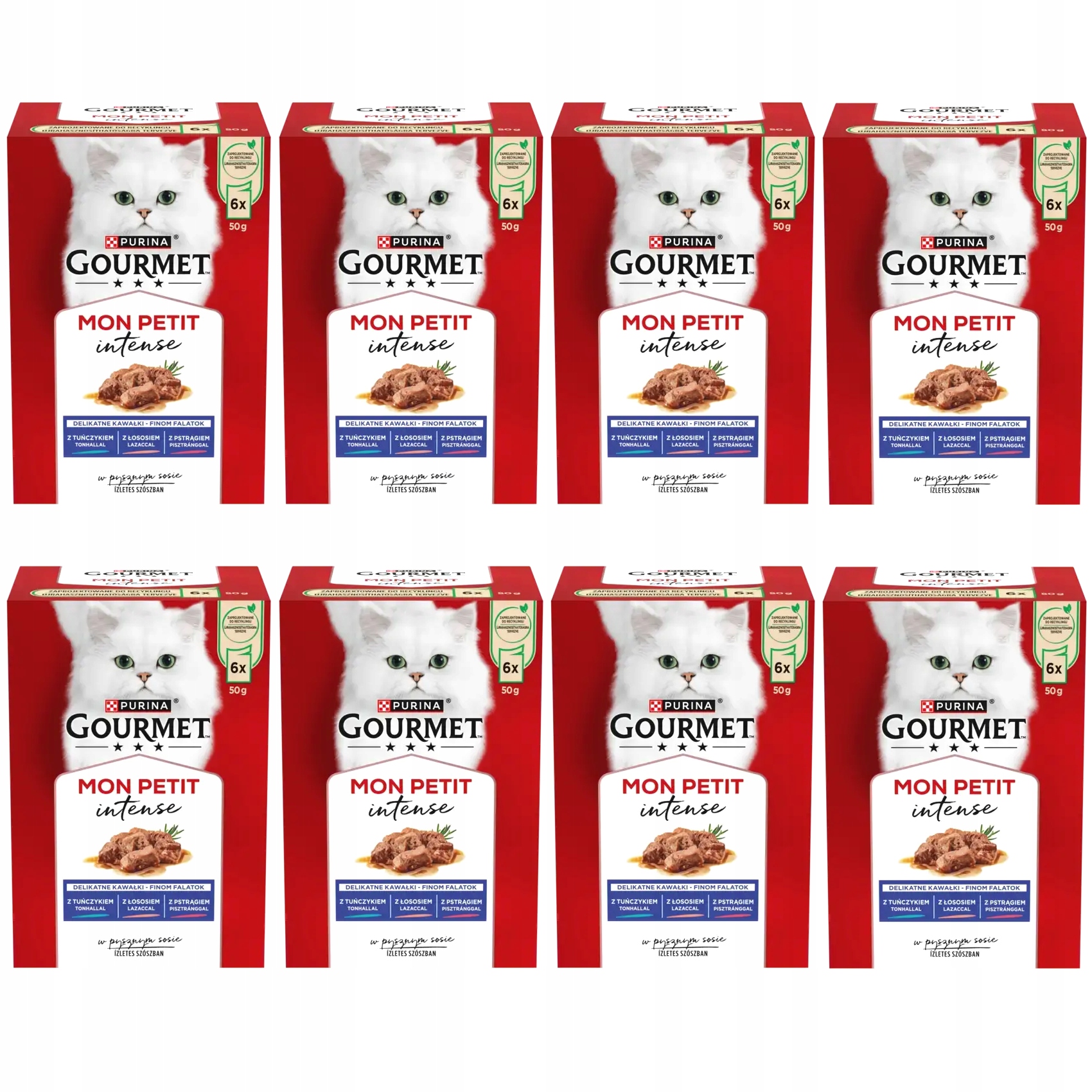 Levně Purina Gourmet Mon Petit Rybí Příchutě Krmivo mokré pro kočky 48x50g