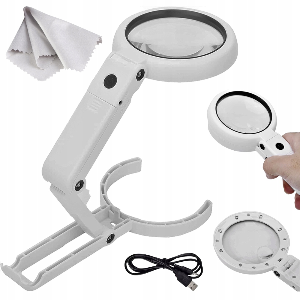 LUPA SZKŁO POWIĘKSZAJĄCE LAMPA KOSMETYCZNA LED