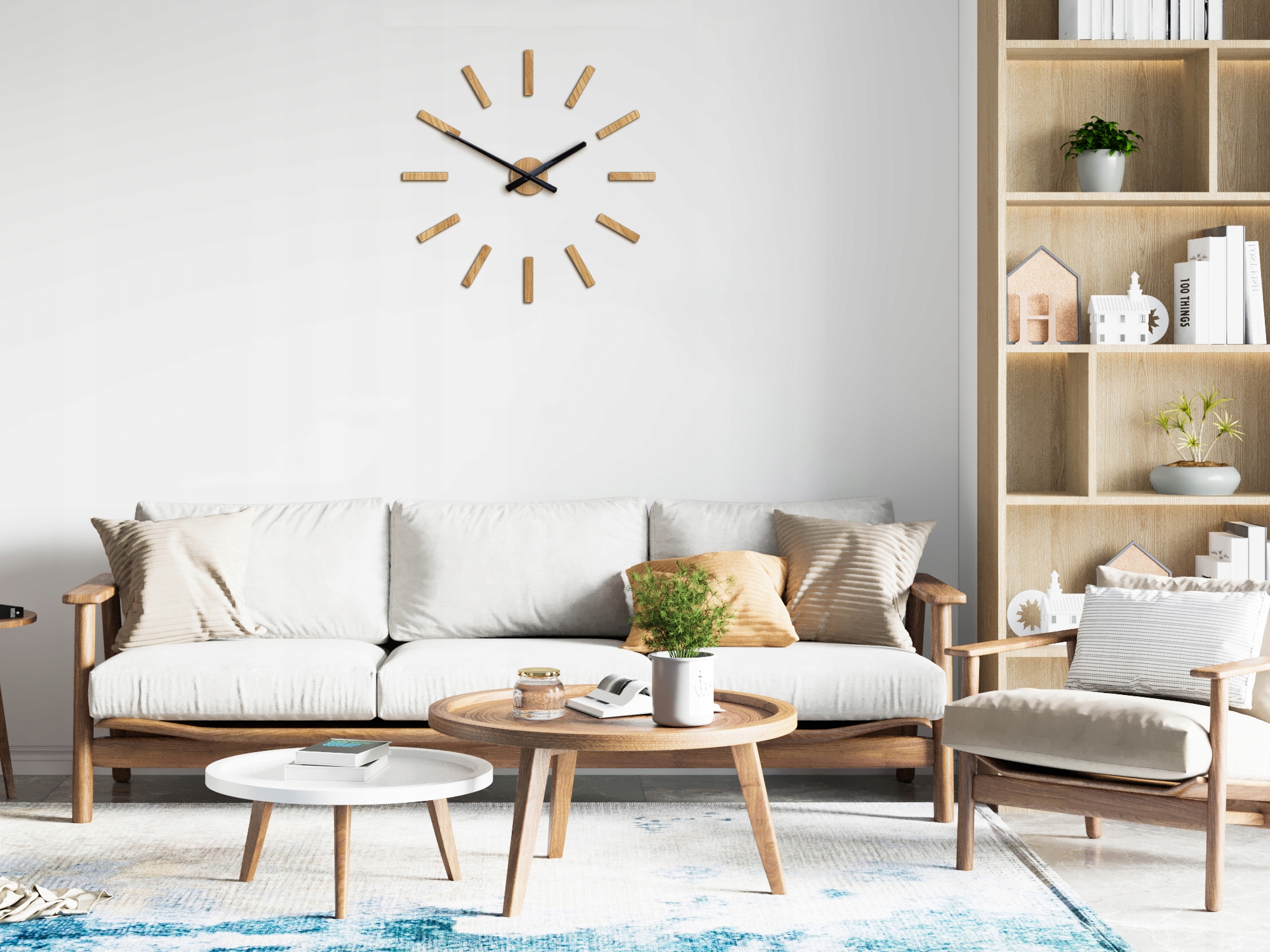 DUŻY nowoczesny ZEGAR ścienny BOSTON 60CM DIY Marka ModernClock