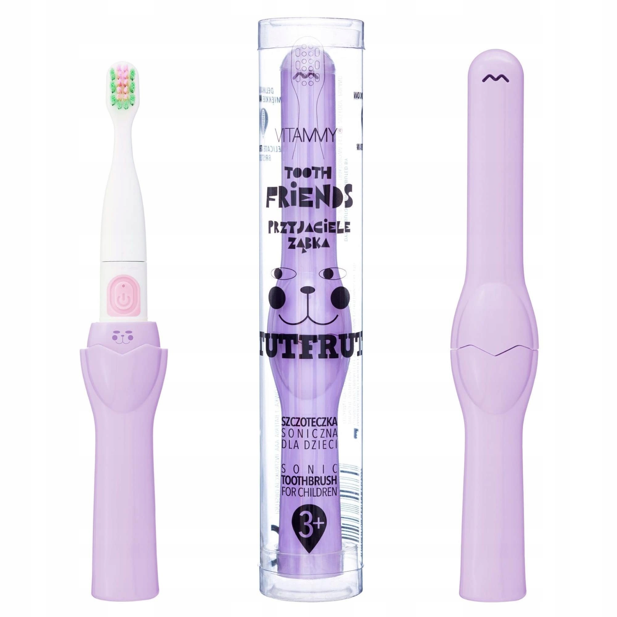 

Szczoteczka soniczna dla dzieci 3+ 2TRYBY Vitammy