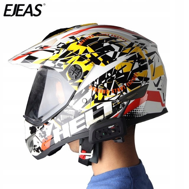 2X INTERKOM MOTOCYKLOWY EJEAS V6 PRO DO 6 KIER Base Unit Mount fastened