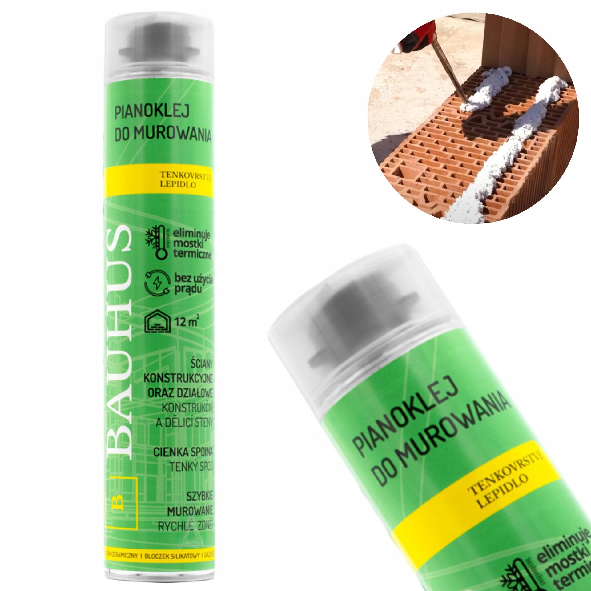 

Zaprawa Murarska w pianie Pianoklej Bauhus 870ml