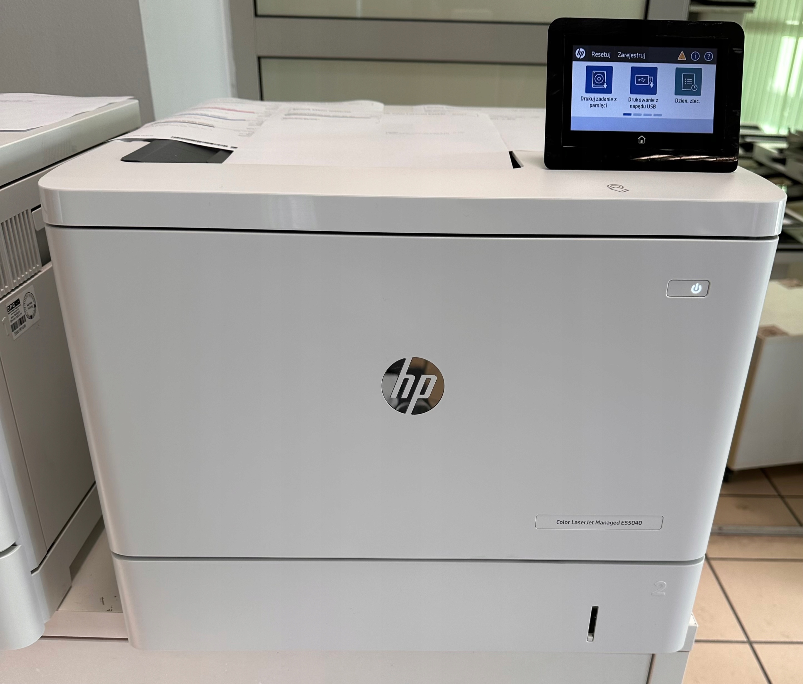 Laserová (barevná) tiskárna Hp E55040dw s průběhem 3 tisíce výtisků