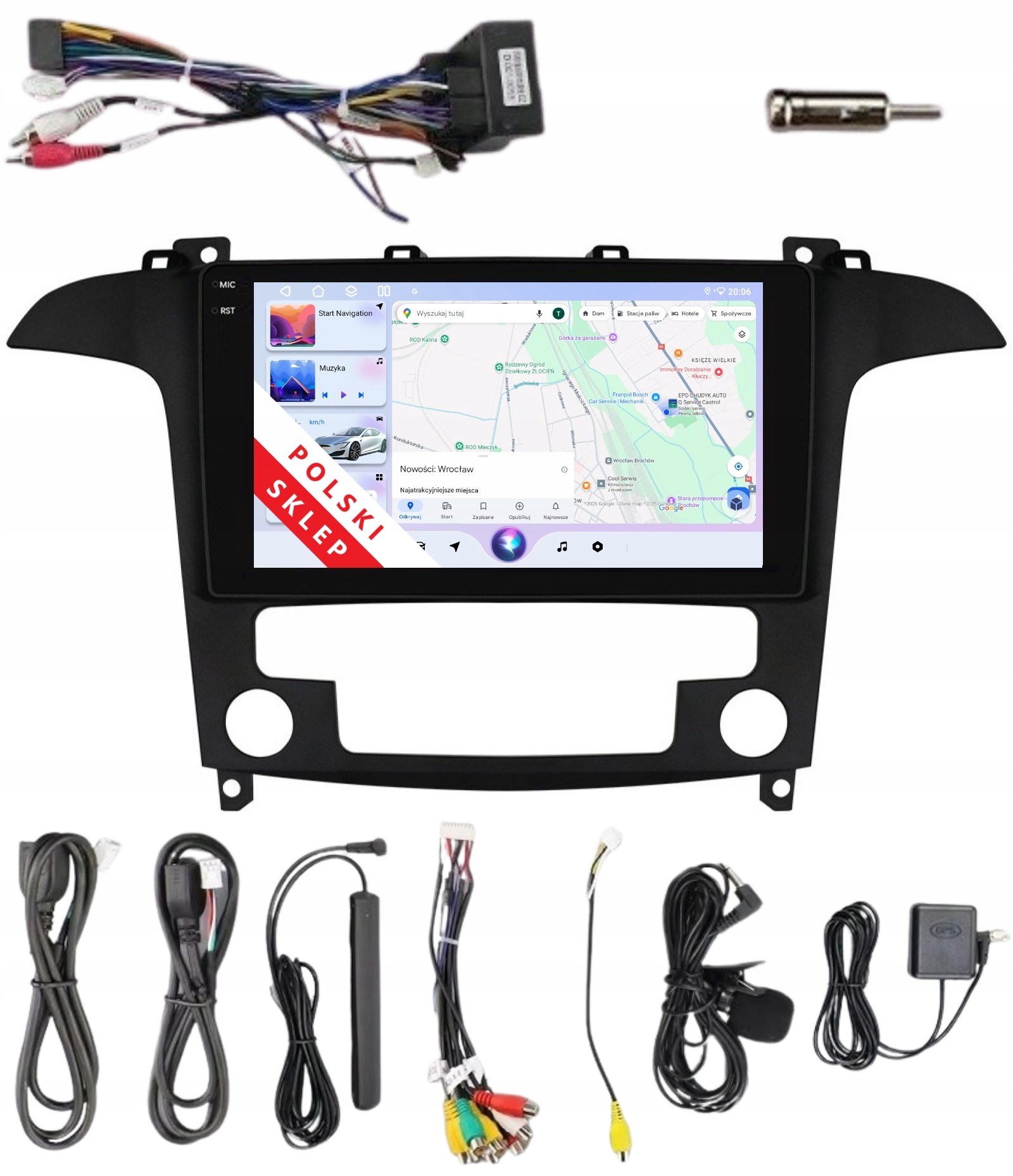 Navigace Rádio 2DIN Android Ford S-max MK1 6/128 Gb Dsp Carplay Lte