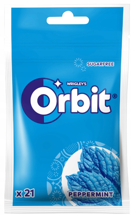22 x Guma Wrigley Orbit Peppermint saszetka 21 drażetek