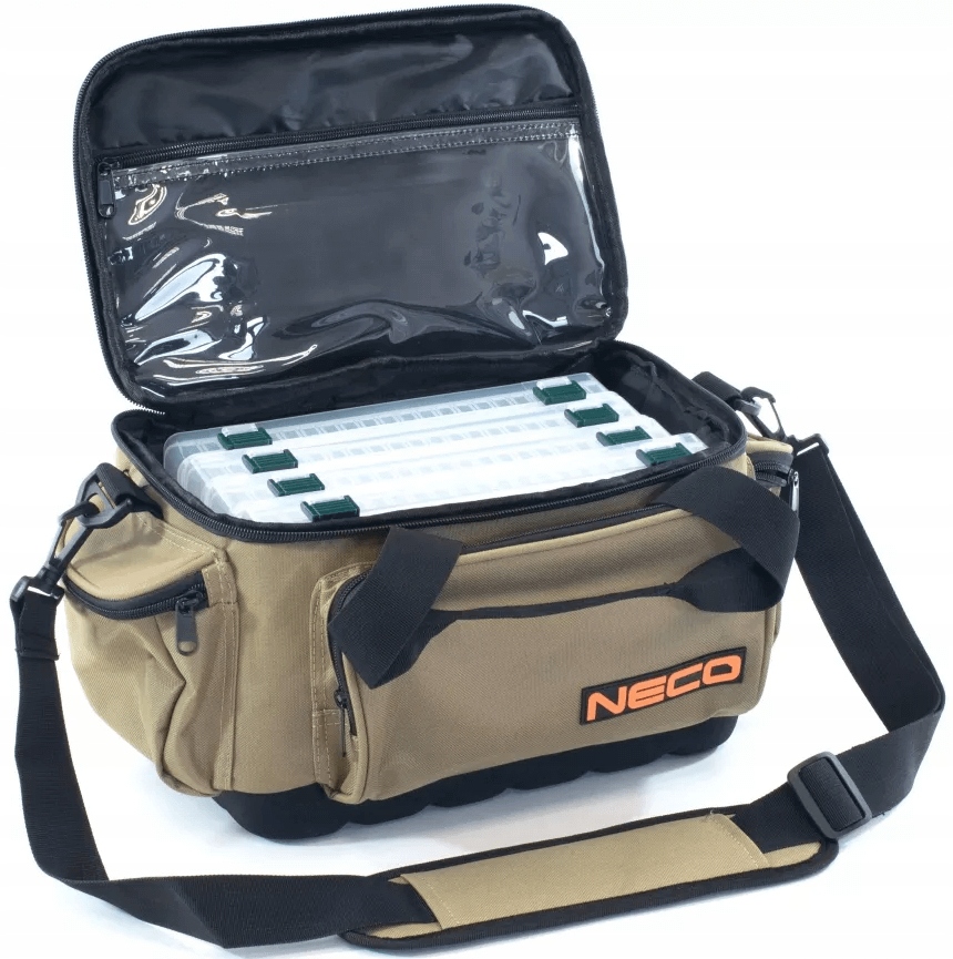 Rybářská taška Neco 4 krabičky Pevné dno