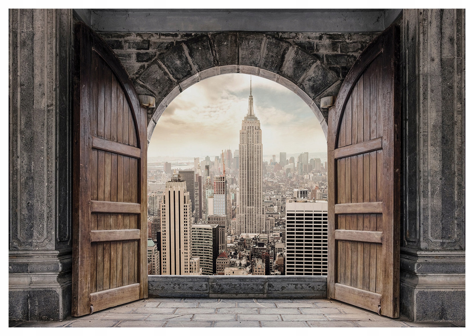 Fototapeta New York Empire State Building pohľad na panorámu 400x280 lepidlo