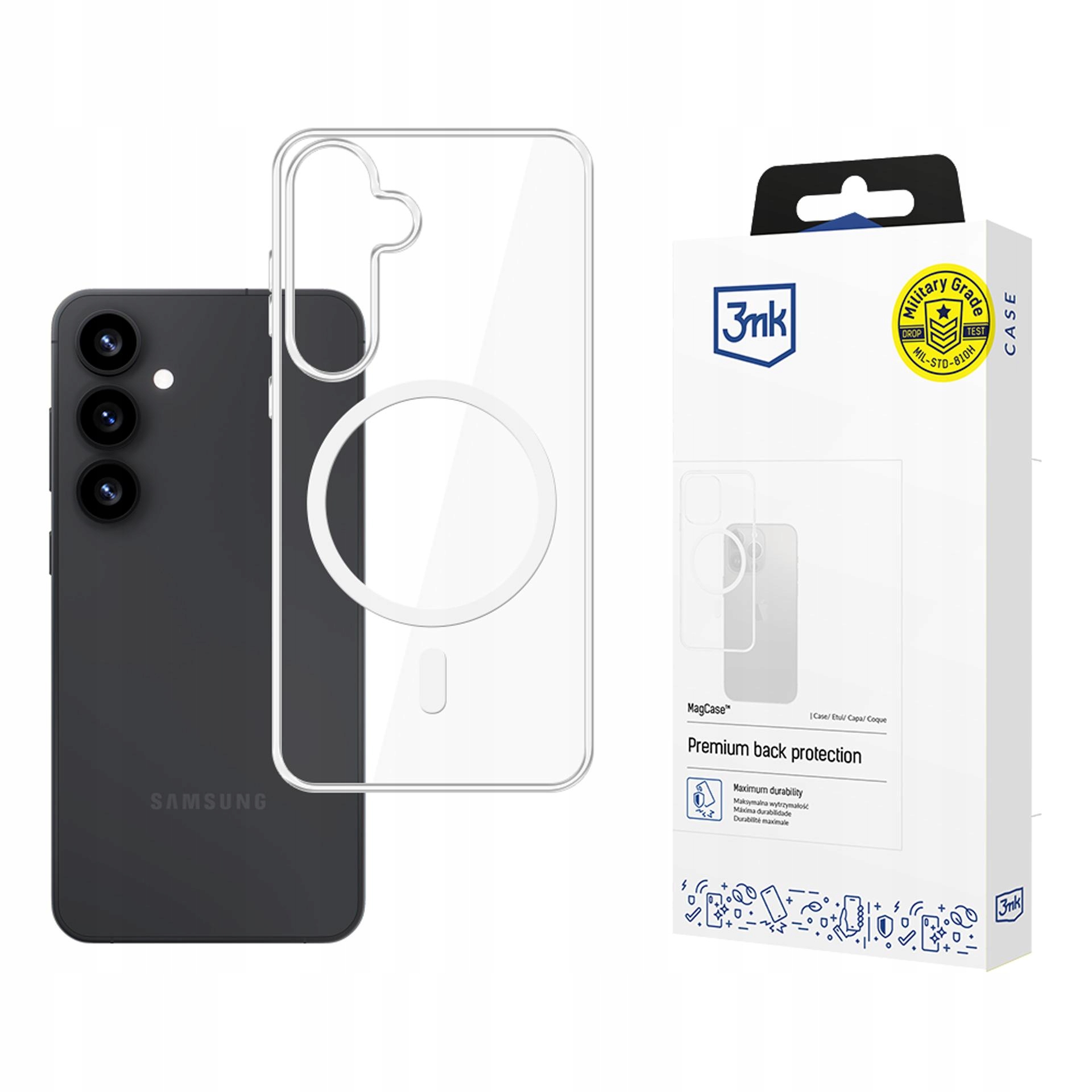 Pouzdro zadní kryt s MagSafe pro Samsung Galaxy S25+ 3mk MagCase