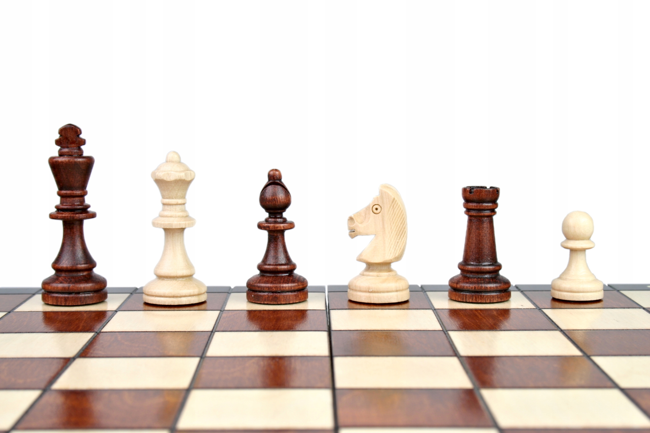 Szachy drewniane TURNIEJOWE 3 - MAGNETYCZNE Stan opakowania oryginalne