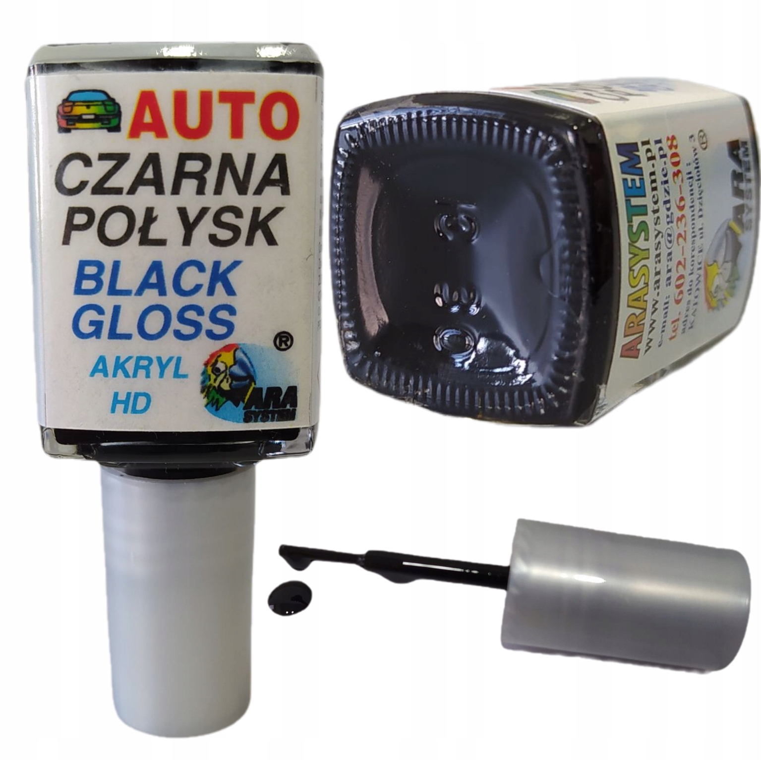 LAKIER SAMOCHODOWY ZAPRAWKA 10ML ARA CZARNY POŁYSK Rodzaj zaprawki
