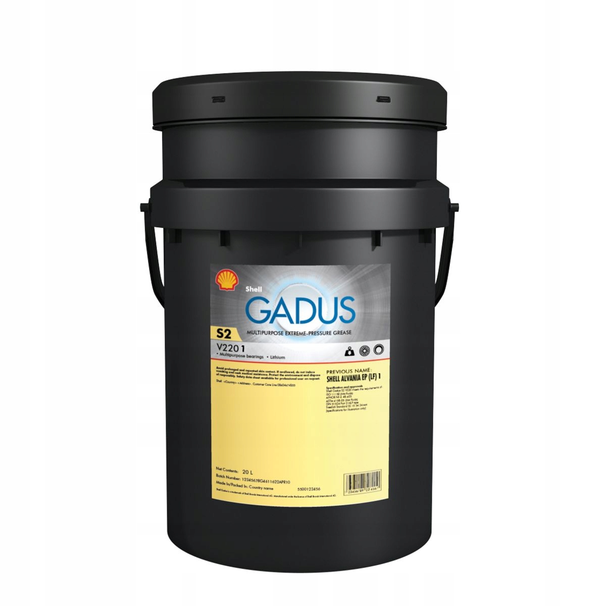 Mazivo na ložiská lítiový komplex Gadus (18KG), -25/+130°C, Nlgi 1
