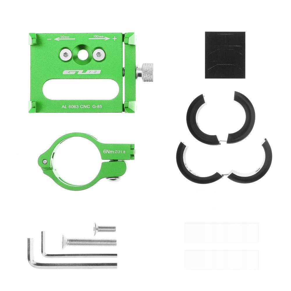 ALUMINIOWY UCHWYT ROWEROWY NA TELEFON kierownice GUB 85 G-85 - zielony Przeznaczenie telefon