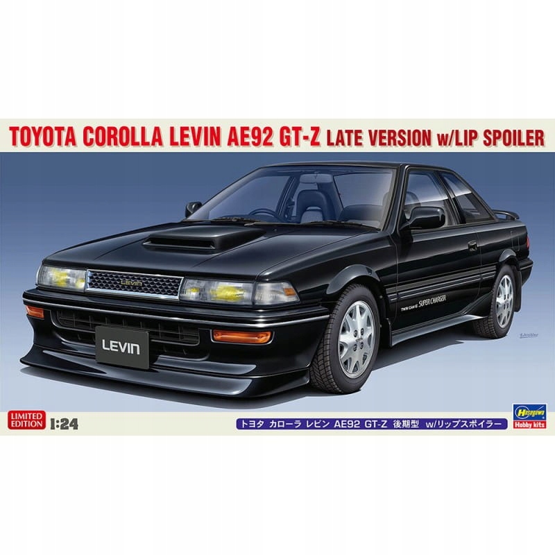 Hasegawa 20655 Toyota Corolla Levin AE92 Gt-z Late Ver w/Lip Spoiler 1/24