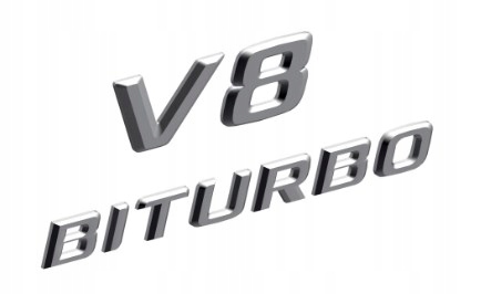 Emblém Nápis Mercedes V8 Biturbo Mercedes Oe