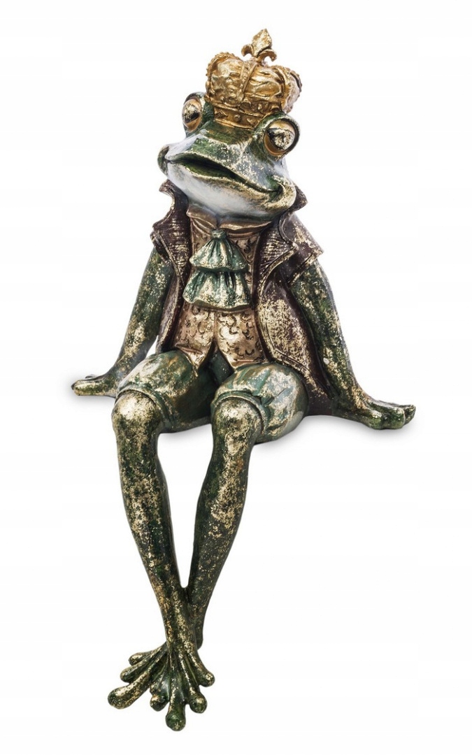 

Figurka siedząca żabka o151c żaba w koronie