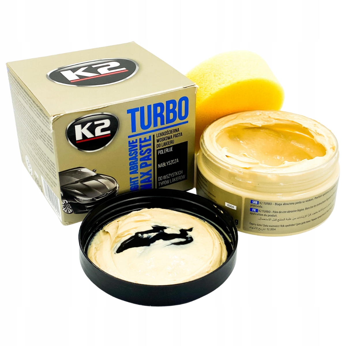 Pasta polerska do czarnego lakieru K2 Turbo 250g