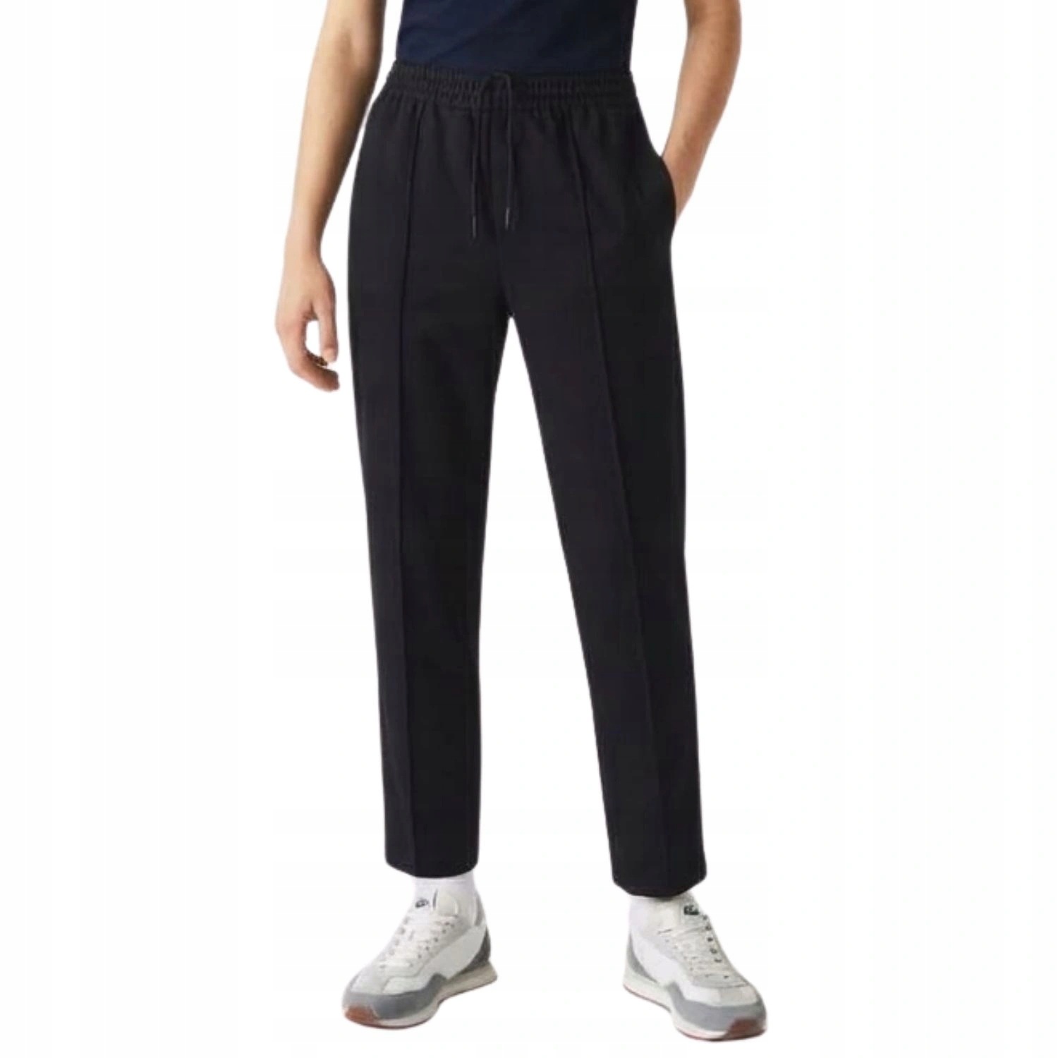 Dámské klasické tepláky Lacoste s prošíváním, černé, vel. 34