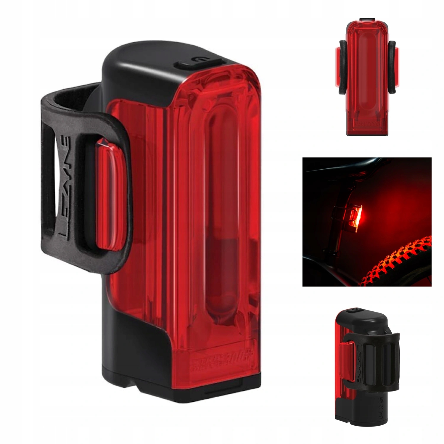 Zadní světlo na kolo Lezyne Strip Drive 300 Lumen Usb-c Rechargeable Black