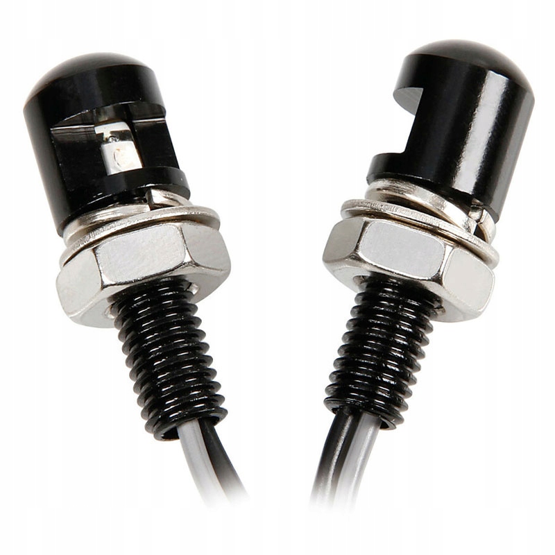 OŚWIETLENIE TABLICY REJESTRACYJNEJ M8 ŚRUBY CZARNE