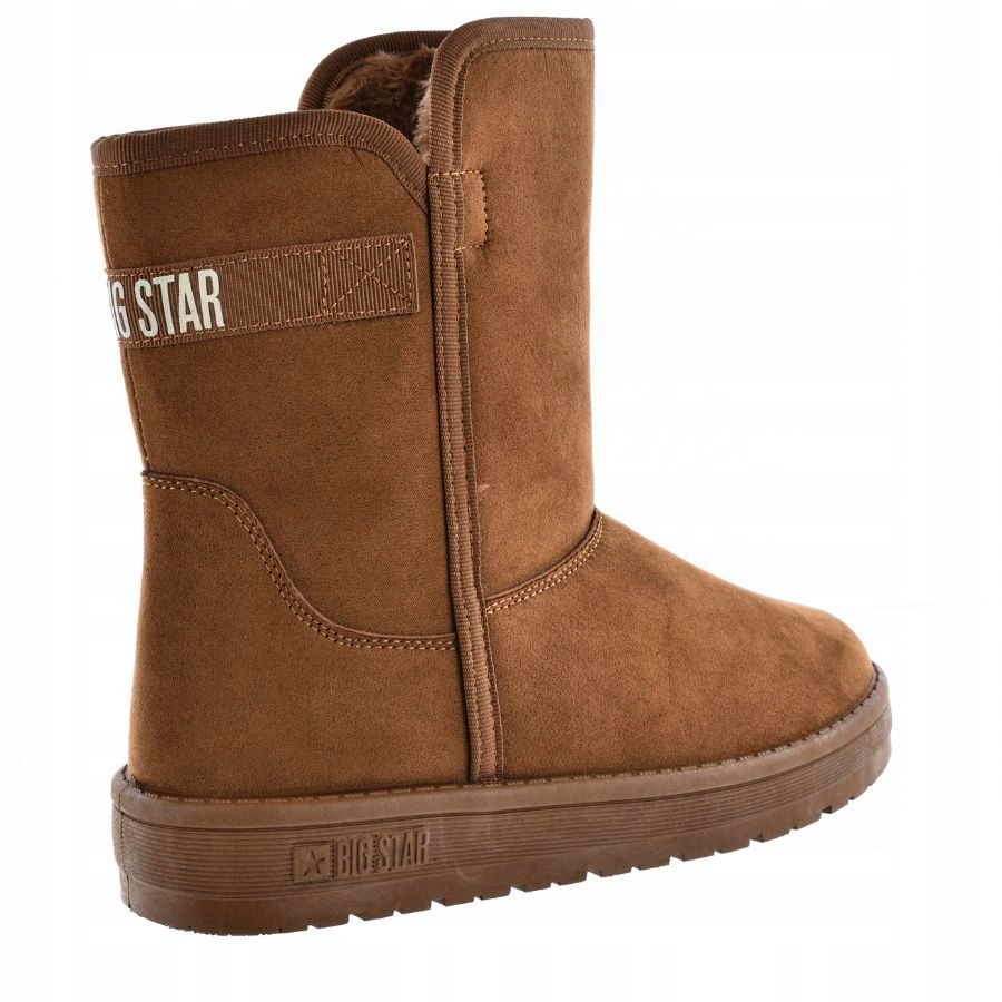 BUTY DAMSKIE ZIMOWE BIG STAR ŚNIEGOWCE OCIEPLANE Model buty botki ocieplane brązowe