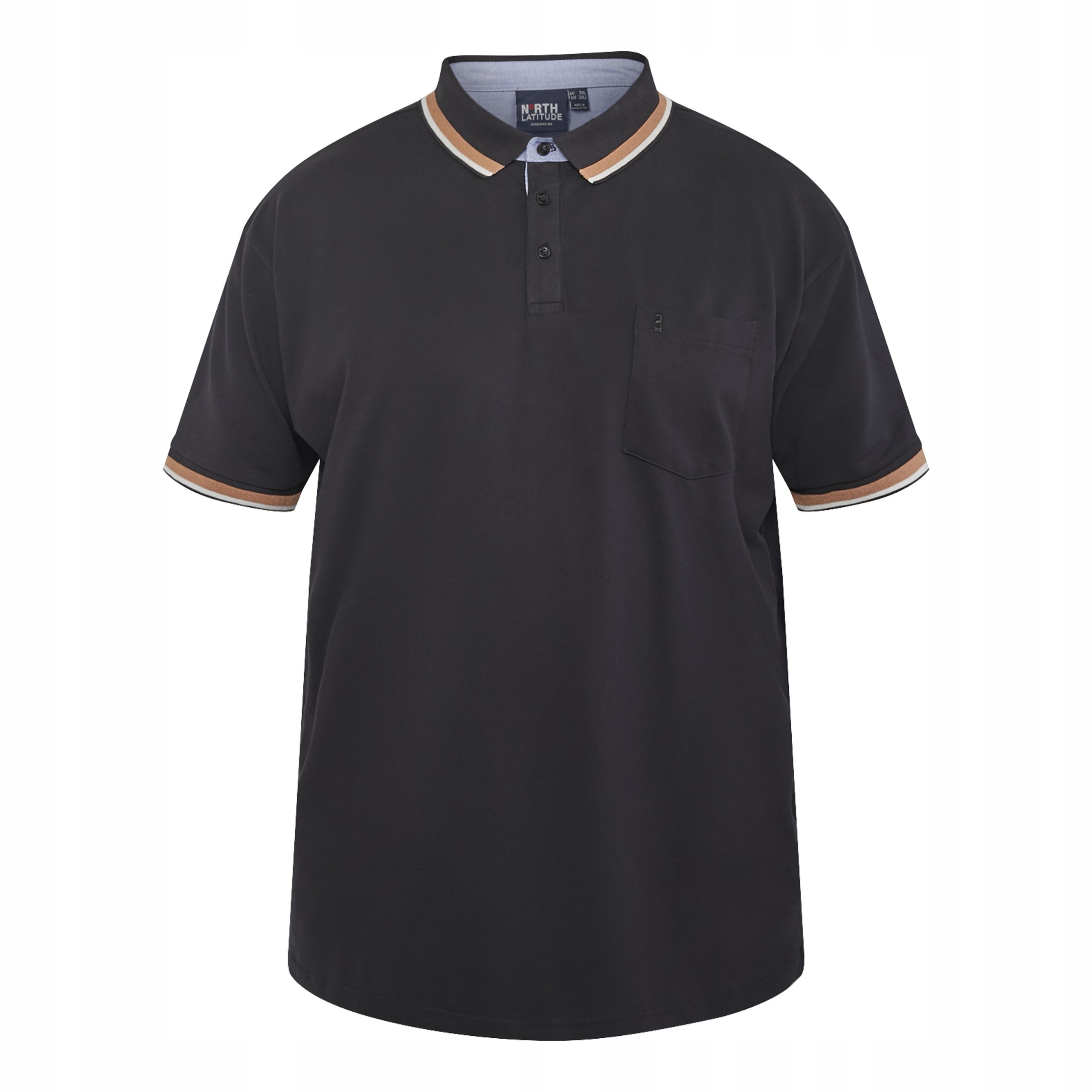 North Latitude Polokošile Velké Velikosti, Černá, 3XL