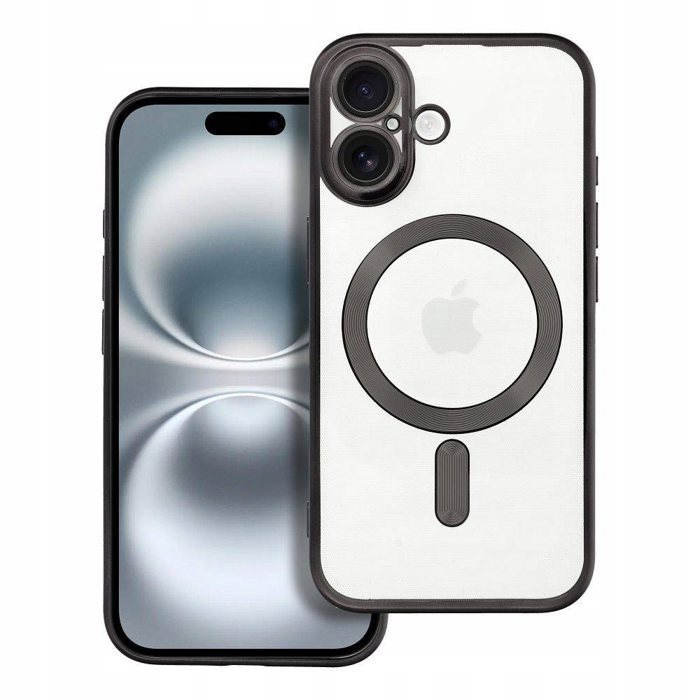 Etui Electro Mag Cover Kompatybilny do Magsafe Do Iphone 16 Czarny