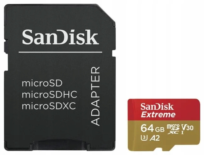 Paměťová karta SanDisk Extreme microSDXC 64 Gb Uhs-i U3 170/80 MB/s