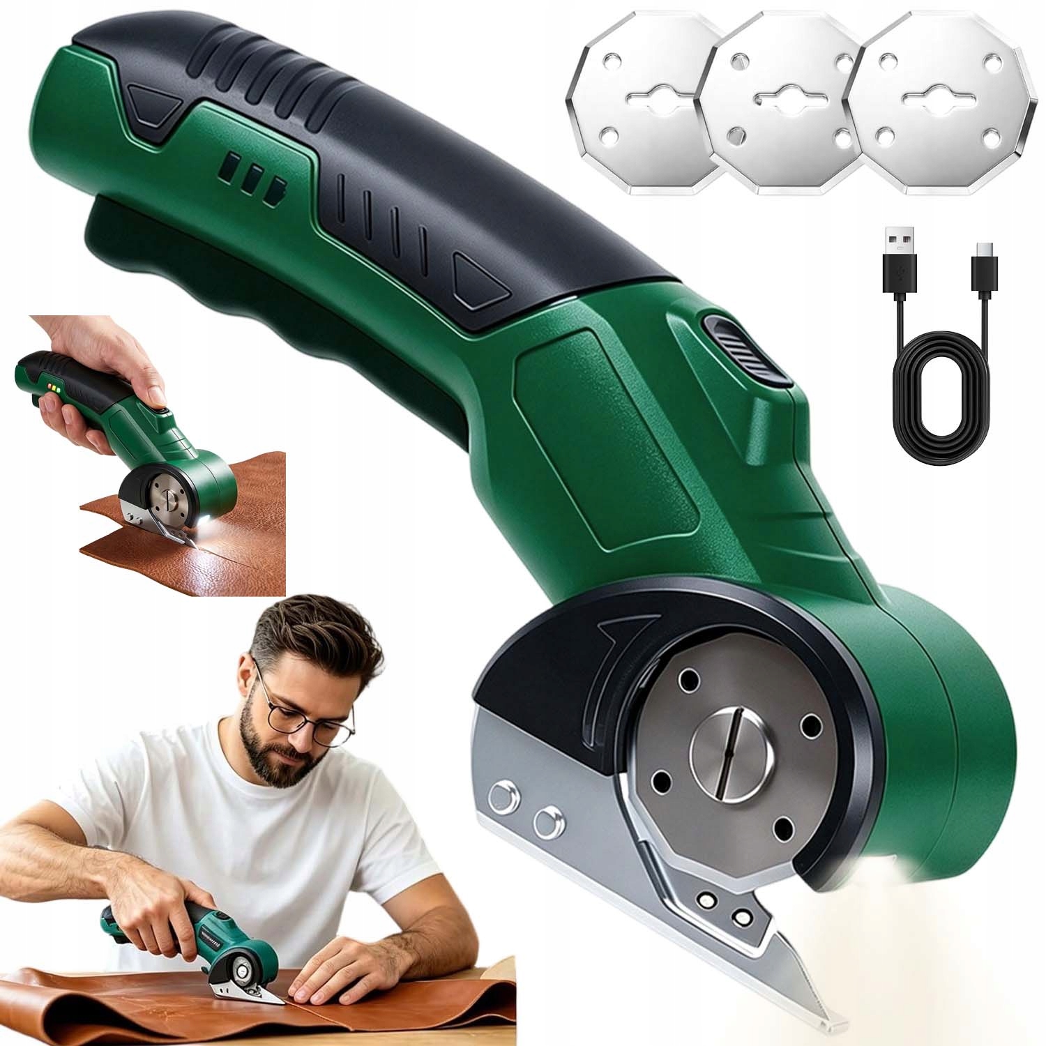 Elektrické Nůžky Na Řezání Tkanin, Bezdrátové, Přenosné, Na Lepenku