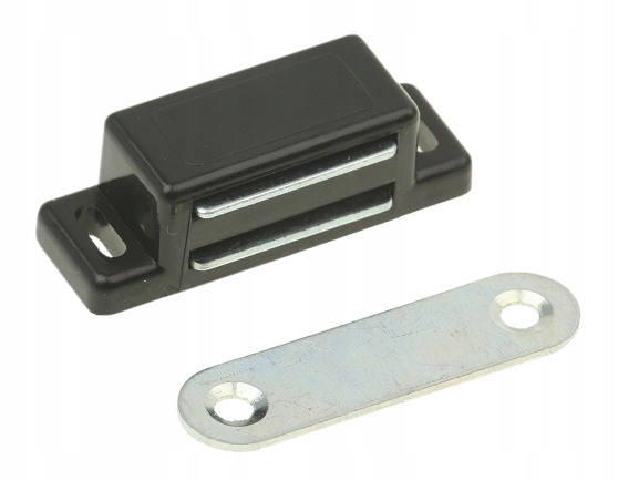 ZAMEK MAGNETYCZNY ZATRZASK MAGNES MEBLOWY CZARNY