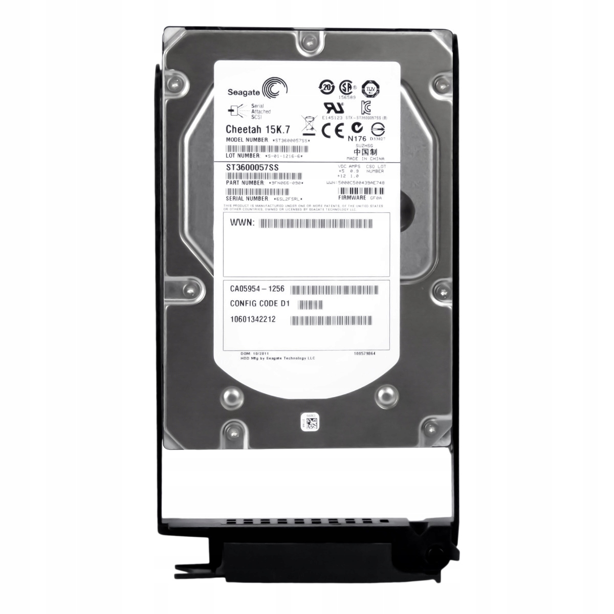 Fujitsu CA05954-1256 CA07237-E062 600GB 15K 16MB SAS-2 3,5'' ST3600057SS
