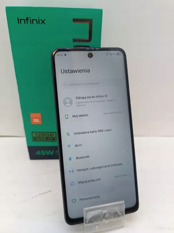 Smartfon Infinix NOTE 30 5G 8 GB / 128 GB 5G czarny