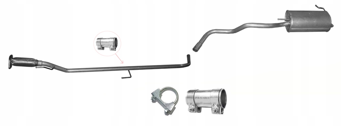 Nissan Micra V K14 0.9 Dig-t 66 kW (od roku 2016) Trubka Tlumič