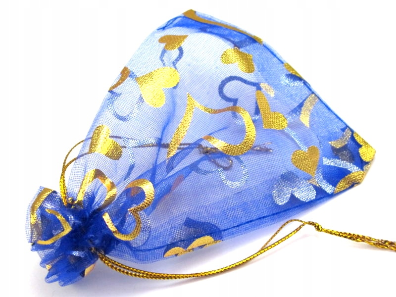 

Woreczek ozdobny Organza 11 x9 cm Niebieski [E104]