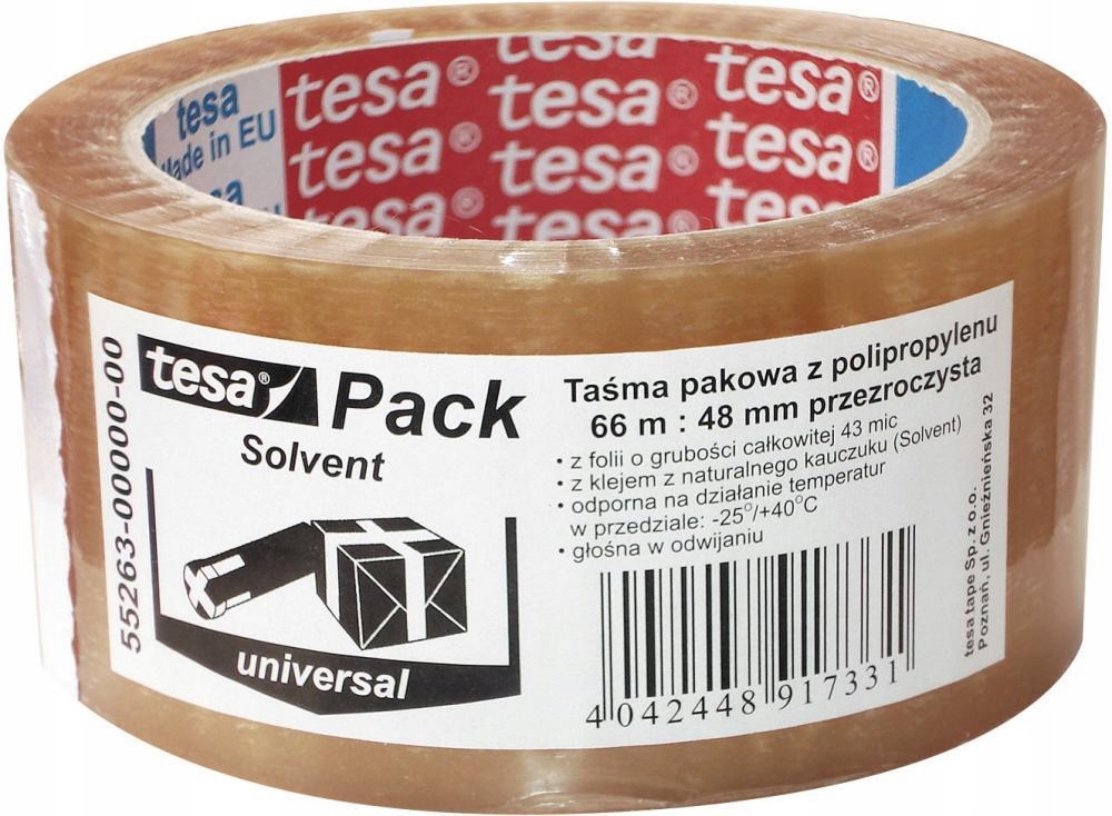 TESA 55263 TAŚMA PAKOWA DO PAKOWANIA x3 Marka Tesa