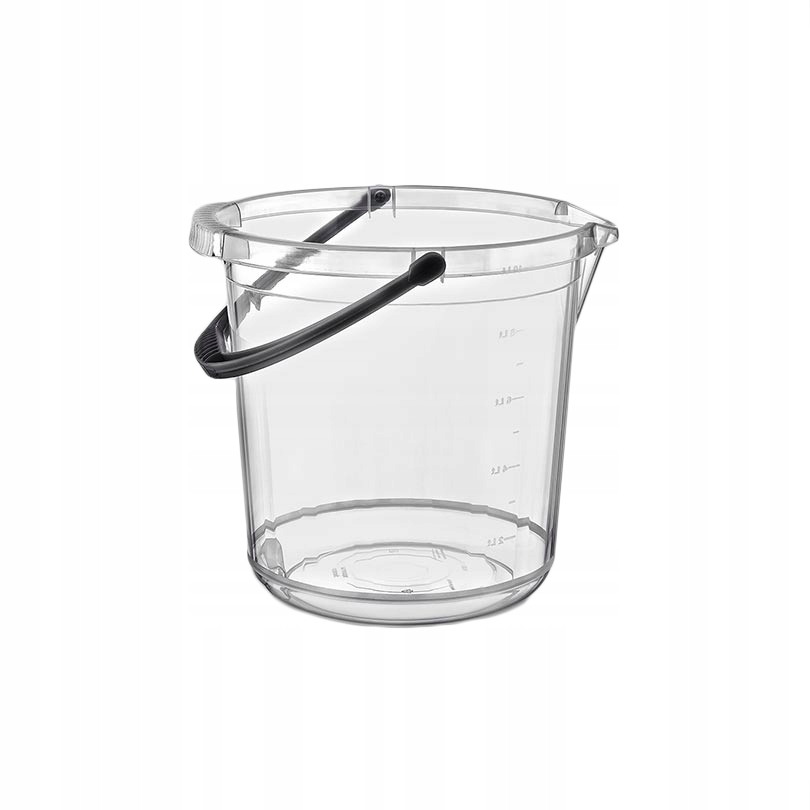 

Wiadro z uchwytem 10 L przezroczyste E-553