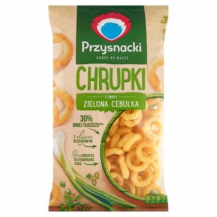 Zestaw Przysnacki Chrupki Kukurydziane o Smaku Zielonej Cebulki 140g 15 szt