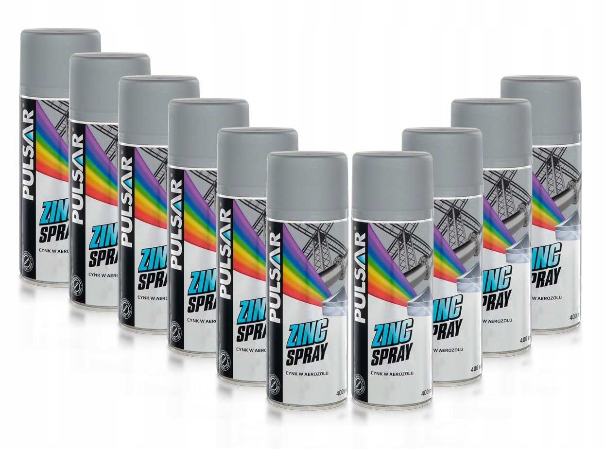 PULSAR спрей цинк антикорозійний цинк 400 мл x10