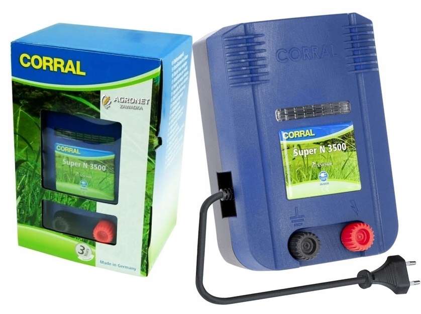 PASTUCH ELEKTRYCZNY ELEKTRYZATOR SIECIOWY 230V CORRAL N3500 5,5J