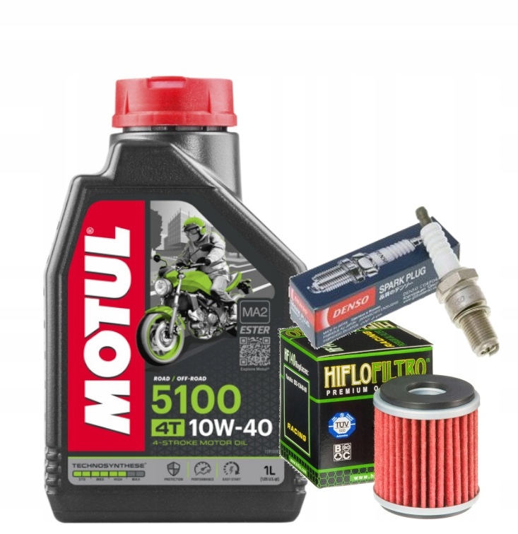 

Olej Motul Filtr Świeca Yamaha WR125X WR125R 09-16