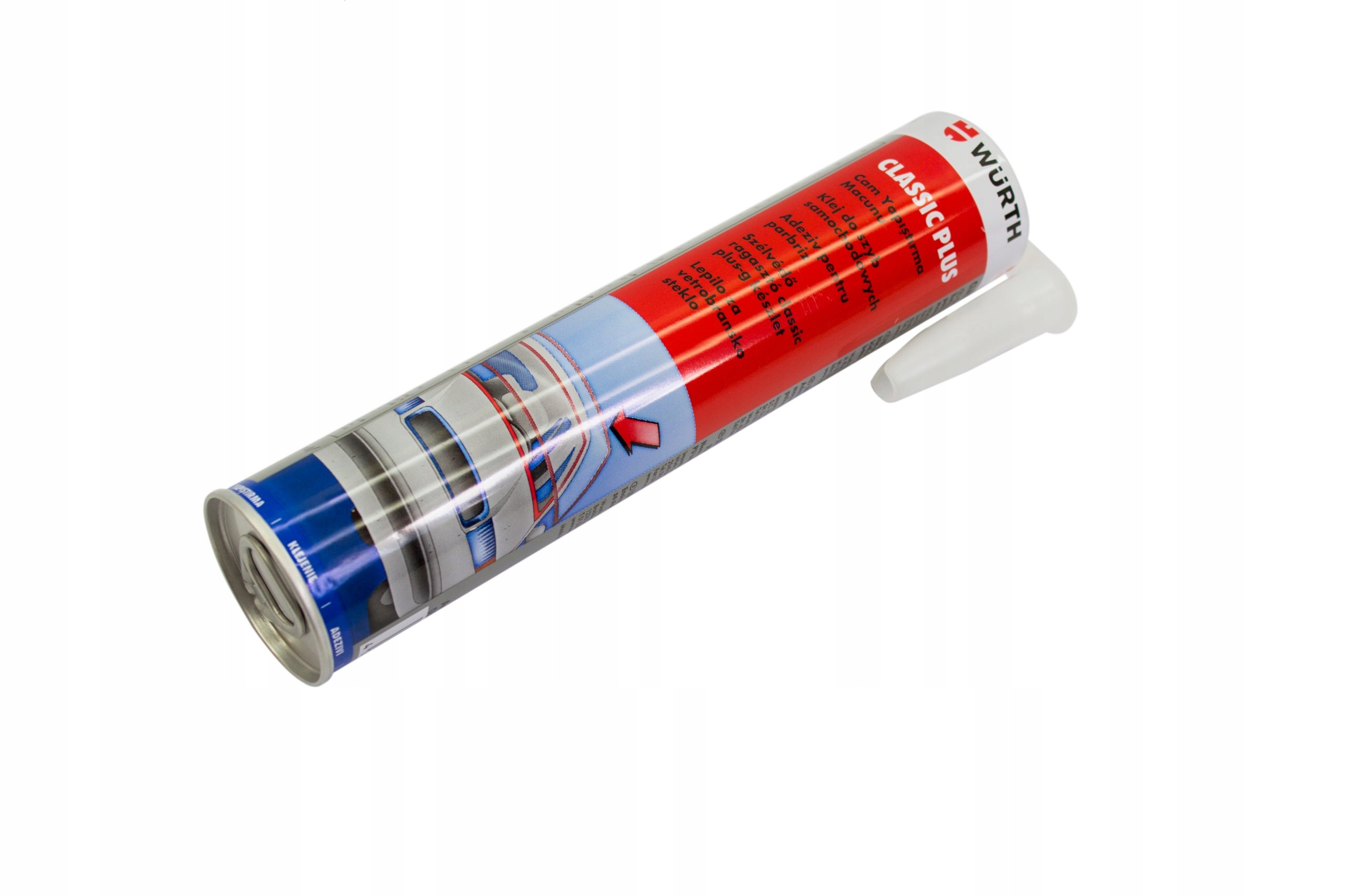 Würth klej do szyb Classic Plus czarny 310ml mocny poliuretanowy naprawa us