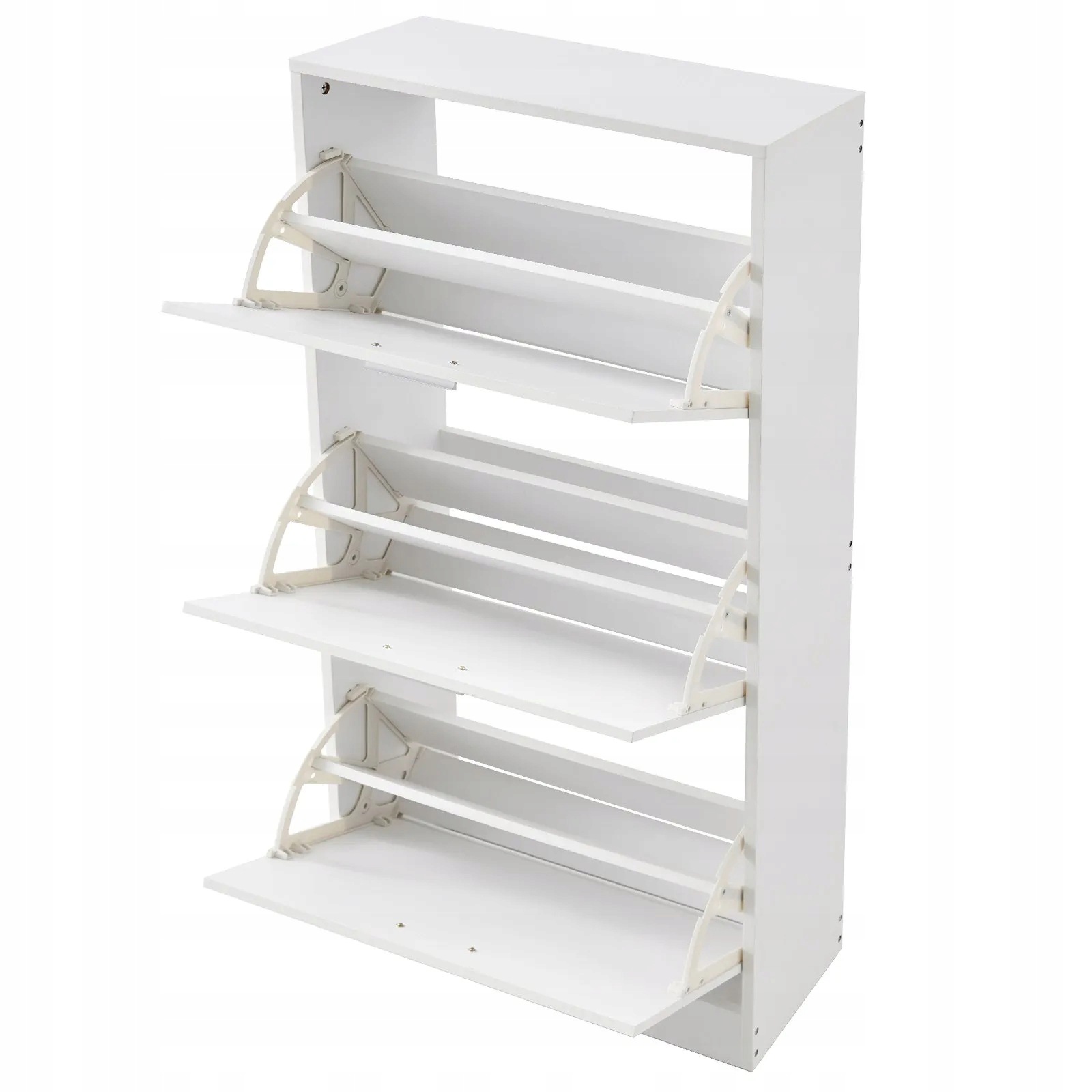 Botník s výklopnou komodou, bílá, prostorná, 60 cm