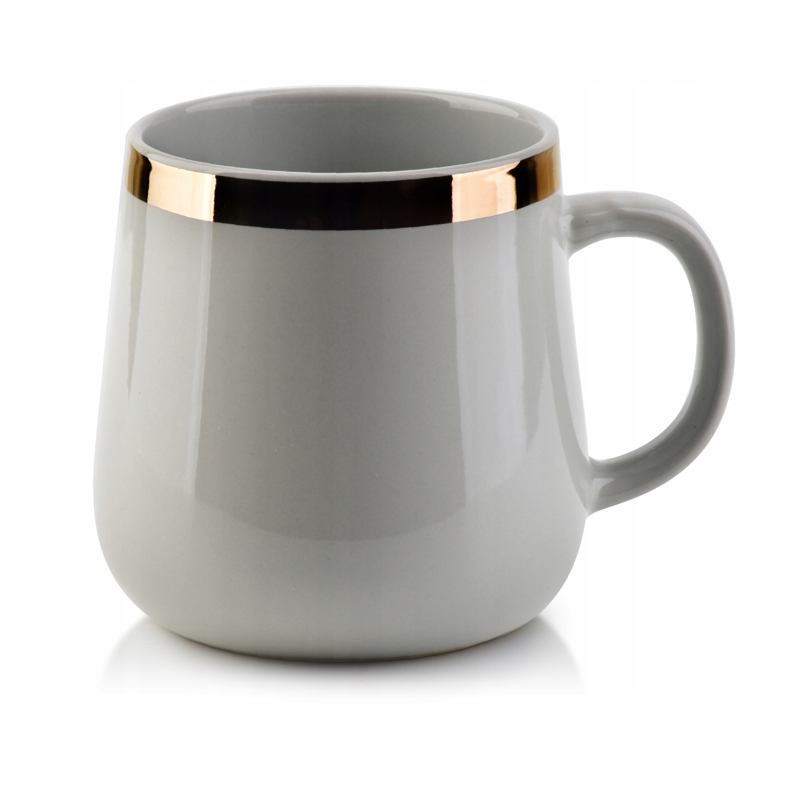 

Szary Złoty Duży Kubek Porcelanowy Do Kawy 500ML